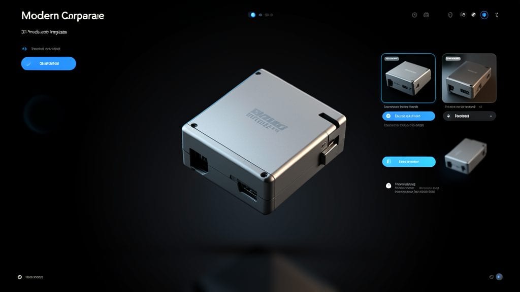 Modern Corporate 3D Product Showcase Template