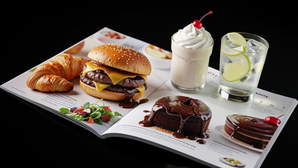 3D Food and Beverage Menu Presentation Template