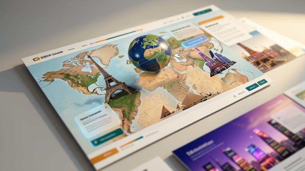 3D Travel and Tourism Destination Template