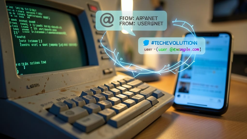 At Symbol (@) for Email and Social Media