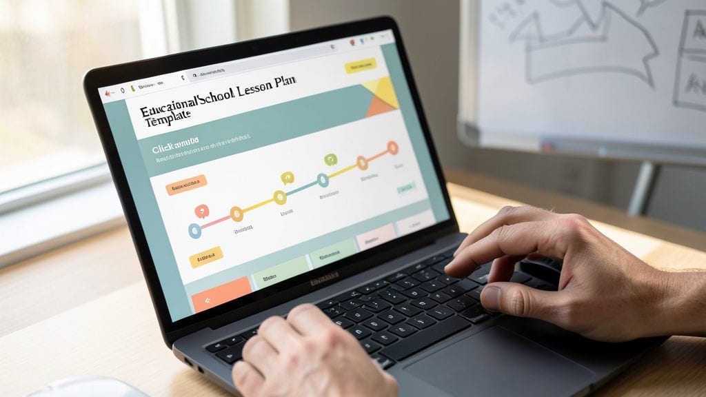 Educational School Lesson Plan Template