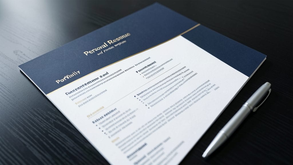 Personal Resume and Portfolio Template